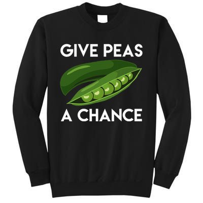 World Peaspeace Give Peas A Chance Earth Day Sweatshirt