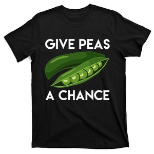 World Peaspeace Give Peas A Chance Earth Day T-Shirt