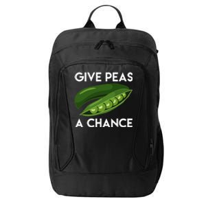 World Peaspeace Give Peas A Chance Earth Day City Backpack