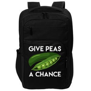 World Peaspeace Give Peas A Chance Earth Day Impact Tech Backpack