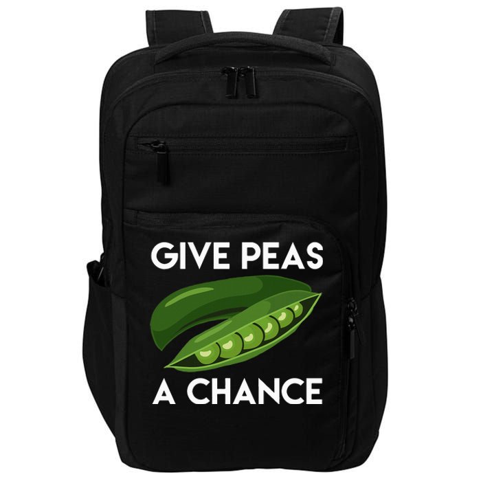 World Peaspeace Give Peas A Chance Earth Day Impact Tech Backpack