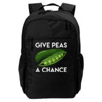 World Peaspeace Give Peas A Chance Earth Day Daily Commute Backpack