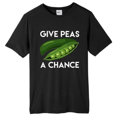 World Peaspeace Give Peas A Chance Earth Day Tall Fusion ChromaSoft Performance T-Shirt