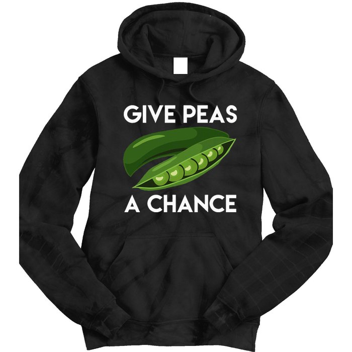 World Peaspeace Give Peas A Chance Earth Day Tie Dye Hoodie