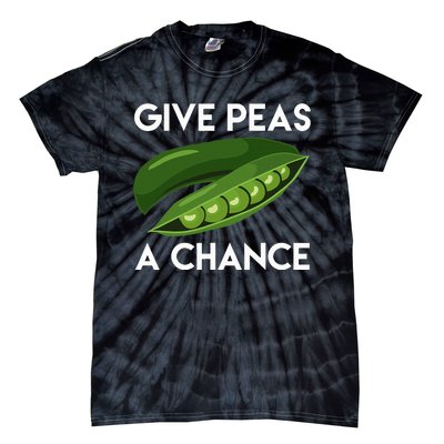 World Peaspeace Give Peas A Chance Earth Day Tie-Dye T-Shirt