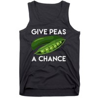 World Peaspeace Give Peas A Chance Earth Day Tank Top