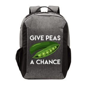 World Peaspeace Give Peas A Chance Earth Day Vector Backpack