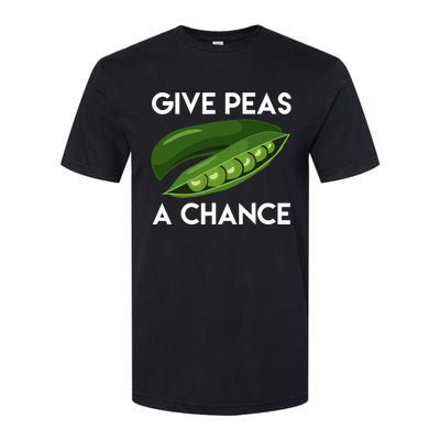 World Peaspeace Give Peas A Chance Earth Day Softstyle® CVC T-Shirt