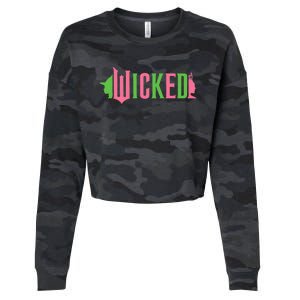 Wicked P.I.N.K & Green Cropped Pullover Crew