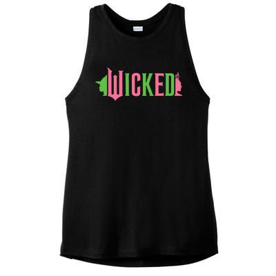 Wicked P.I.N.K & Green Ladies PosiCharge Tri-Blend Wicking Tank