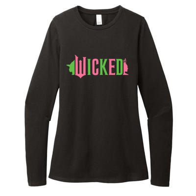 Wicked P.I.N.K & Green Womens CVC Long Sleeve Shirt