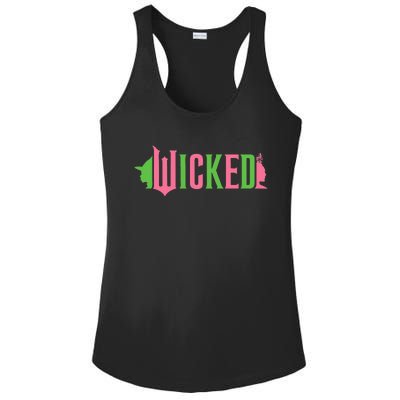 Wicked P.I.N.K & Green Ladies PosiCharge Competitor Racerback Tank