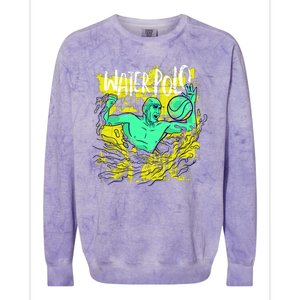 Water Polo Grunge Colorblast Crewneck Sweatshirt