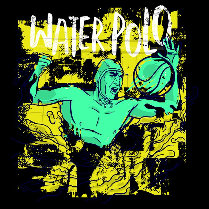 Water Polo Grunge Backpack