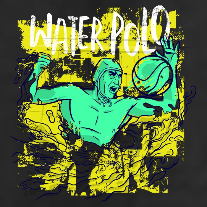 Water Polo Grunge Adult Drive Performance Visor