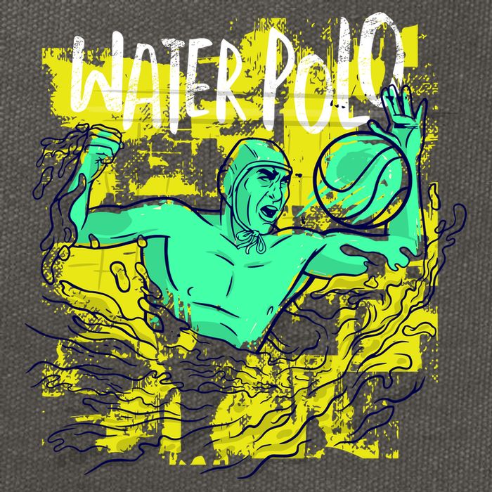 Water Polo Grunge Cotton Canvas Backpack