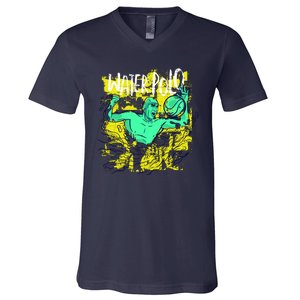 Water Polo Grunge V-Neck T-Shirt