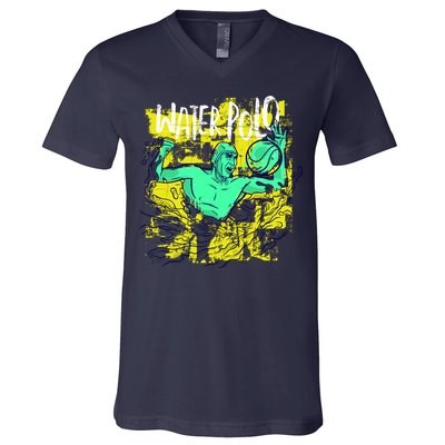 Water Polo Grunge V-Neck T-Shirt