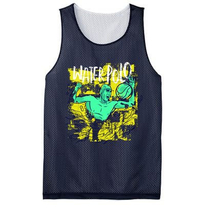 Water Polo Grunge Mesh Reversible Basketball Jersey Tank