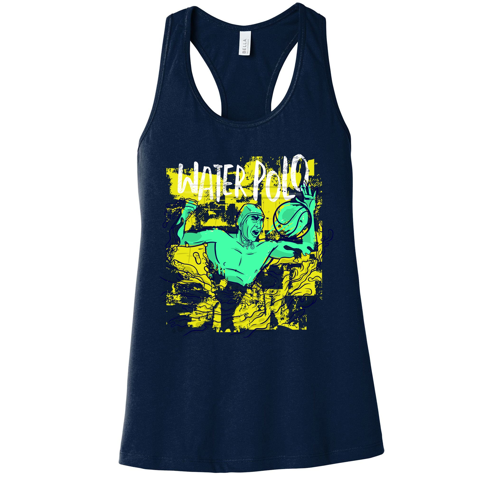 Water Polo Grunge Womens Tank Top