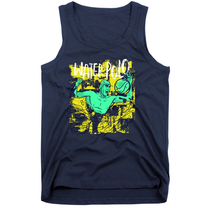 Water Polo Grunge Tank Top