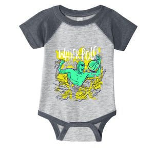 Water Polo Grunge Infant Baby Jersey Bodysuit