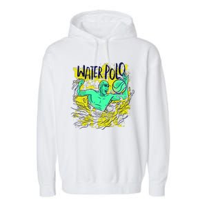 Water Polo Grunge Garment-Dyed Fleece Hoodie