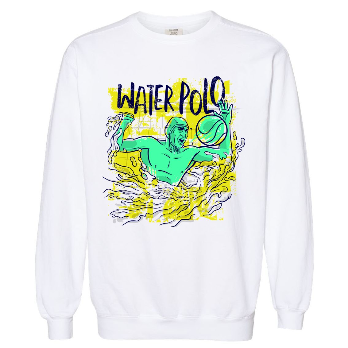 Water Polo Grunge Garment-Dyed Sweatshirt