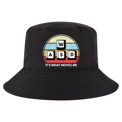 Wasd Pc Gamer Retro Gaming ItS What Moves Me Pc Master Race Gift Cool Comfort Performance Bucket Hat