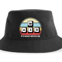 Wasd Pc Gamer Retro Gaming ItS What Moves Me Pc Master Race Gift Sustainable Bucket Hat
