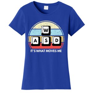 Wasd Pc Gamer Retro Gaming ItS What Moves Me Pc Master Race Gift Women's T-Shirt