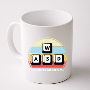 Wasd Pc Gamer Retro Gaming ItS What Moves Me Pc Master Race Gift Coffee Mug