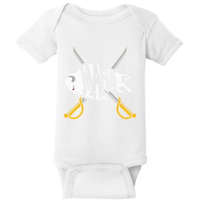 WNY Pride Gray White Yellow Buffalo Baby Bodysuit