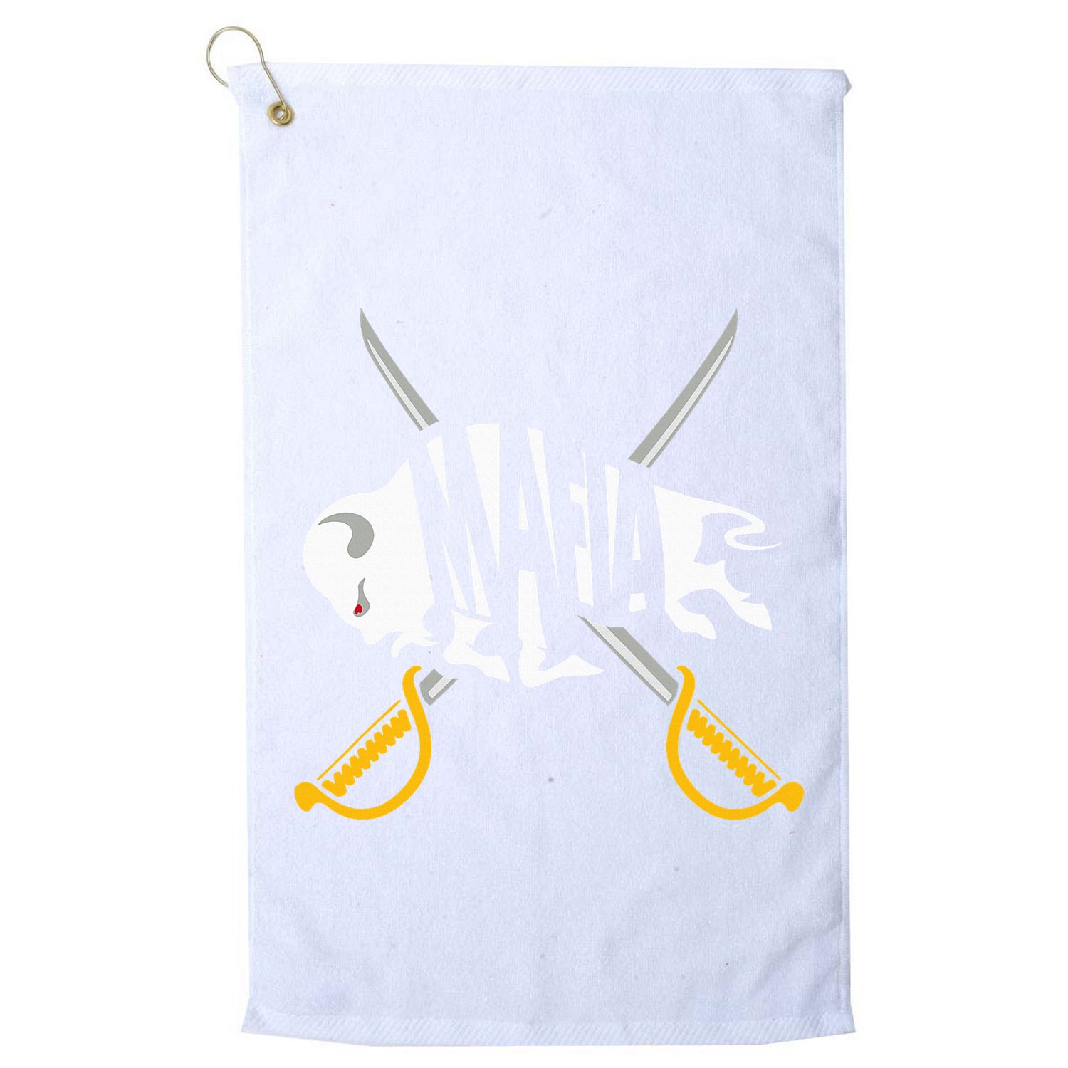 WNY Pride Gray White Yellow Buffalo Golf Towel