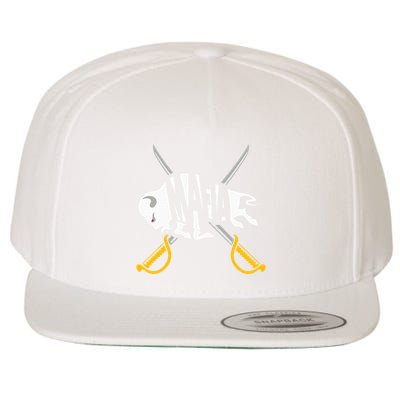 WNY Pride Gray White Yellow Buffalo Wool Snapback Cap