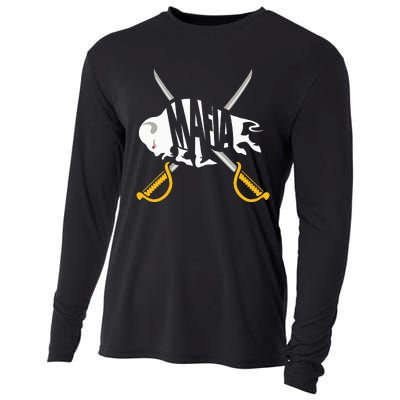 WNY Pride Gray White Yellow Buffalo Cooling Performance Long Sleeve Crew