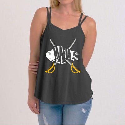 WNY Pride Gray White Yellow Buffalo Women's Strappy Tank