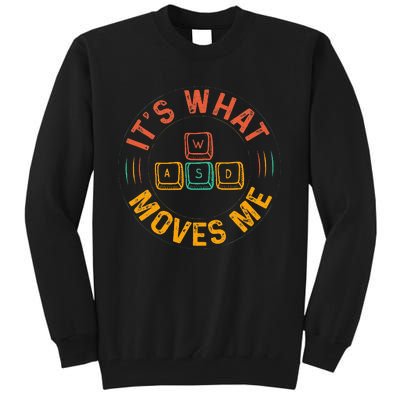 WASD PC Gamer Gifts Video Gaming Vintage Gift Tall Sweatshirt