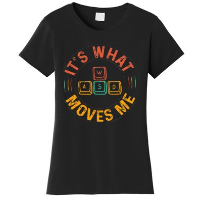 WASD PC Gamer Gifts Video Gaming Vintage Gift Women's T-Shirt