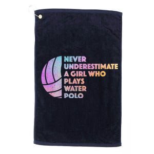 Water Polo Girl Athlete - H2O Water Polo Platinum Collection Golf Towel