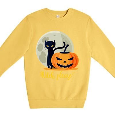 Witch Please Gift Premium Crewneck Sweatshirt