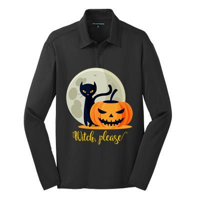 Witch Please Gift Silk Touch Performance Long Sleeve Polo