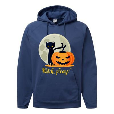 Witch Please Gift Performance Fleece Hoodie