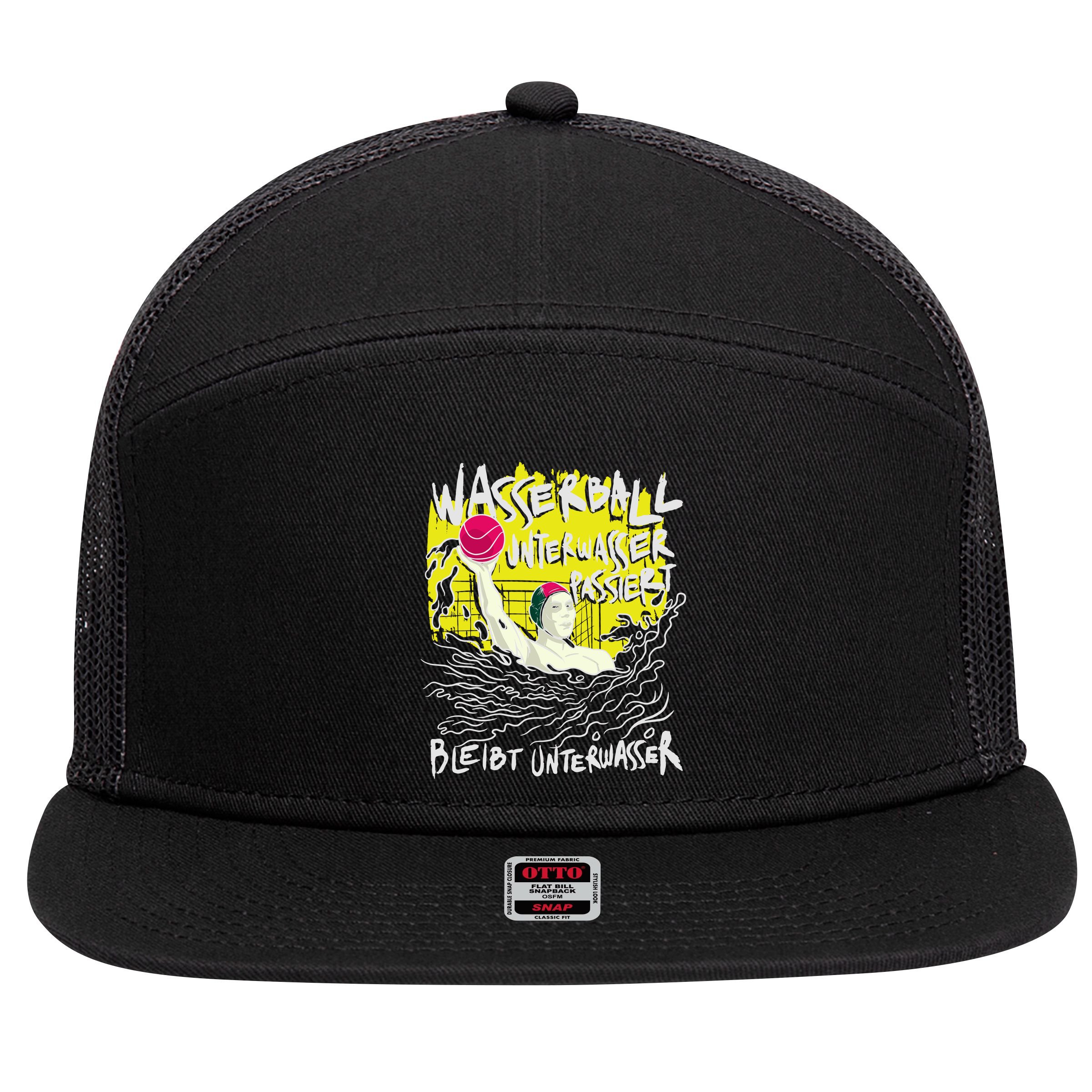Water Polo German 7 Panel Mesh Trucker Snapback Hat