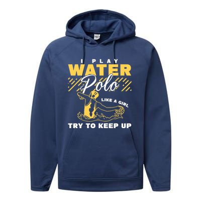 Water Polo Girl Waterpolo Sport Wo Water Polo Performance Fleece Hoodie