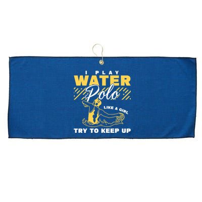 Water Polo Girl Waterpolo Sport Wo Water Polo Large Microfiber Waffle Golf Towel