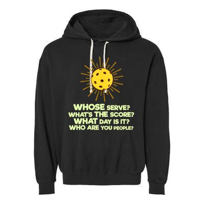 Womens Pickleball Gift Pickle Ball Player Pickleball Funny VNeck TShirt Garment-Dyed Fleece Hoodie