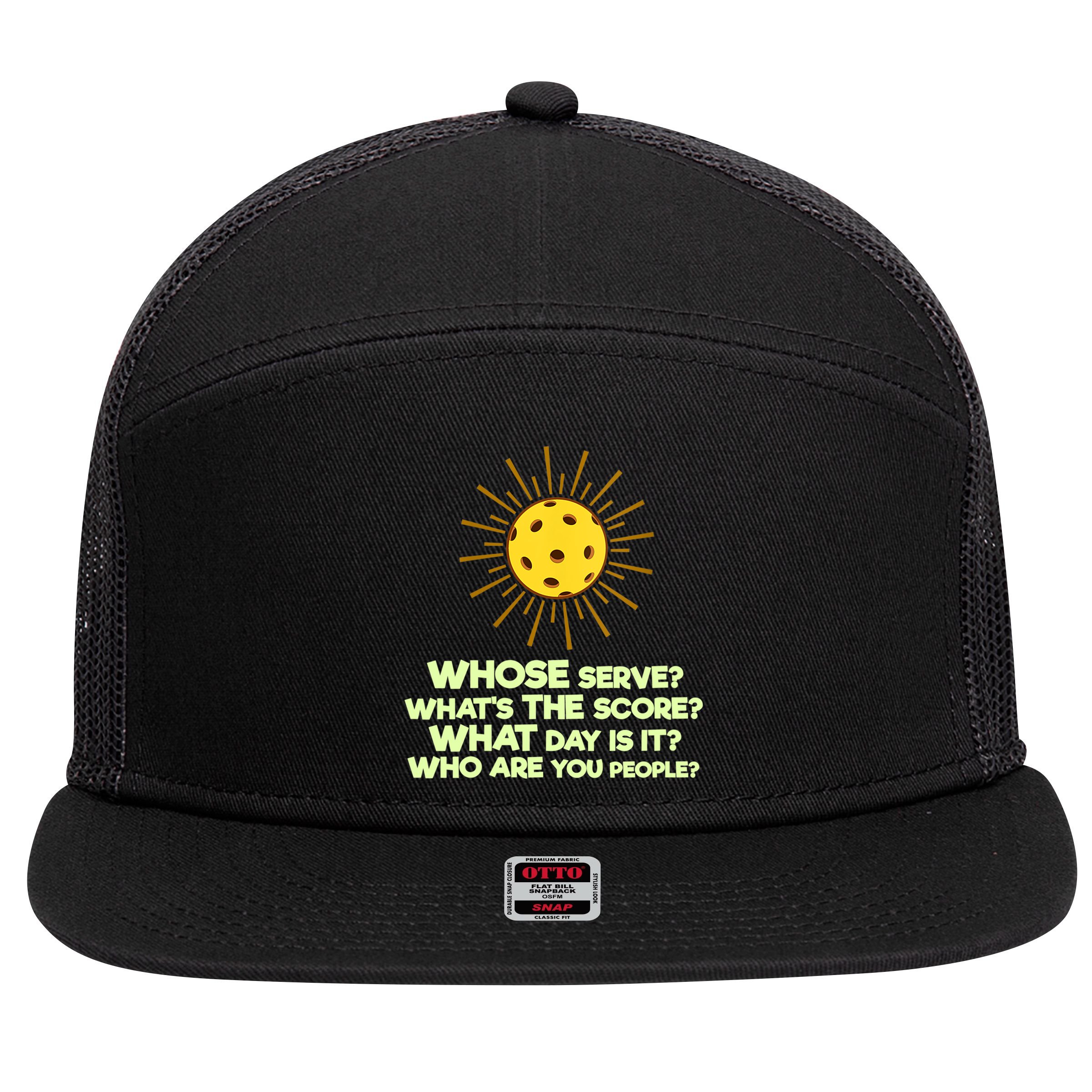 Womens Pickleball Gift Pickle Ball Player Pickleball Funny VNeck TShirt 7 Panel Mesh Trucker Snapback Hat