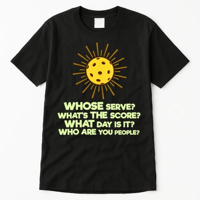 Womens Pickleball Gift Pickle Ball Player Pickleball Funny VNeck TShirt Tall T-Shirt