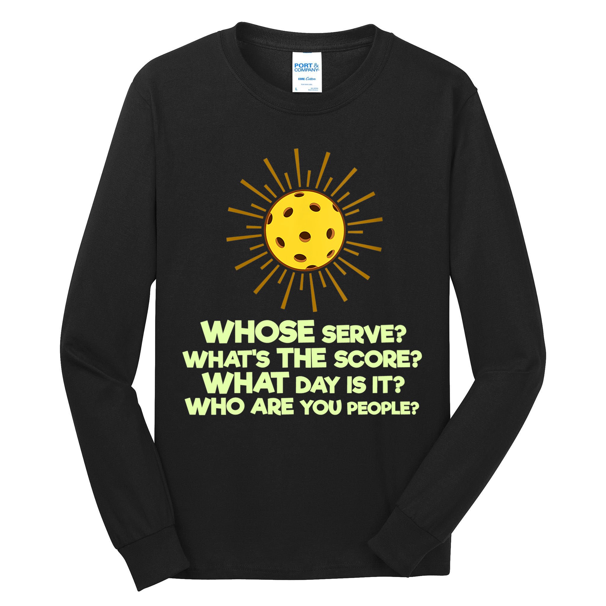 Womens Pickleball Gift Pickle Ball Player Pickleball Funny VNeck TShirt Tall Long Sleeve T-Shirt